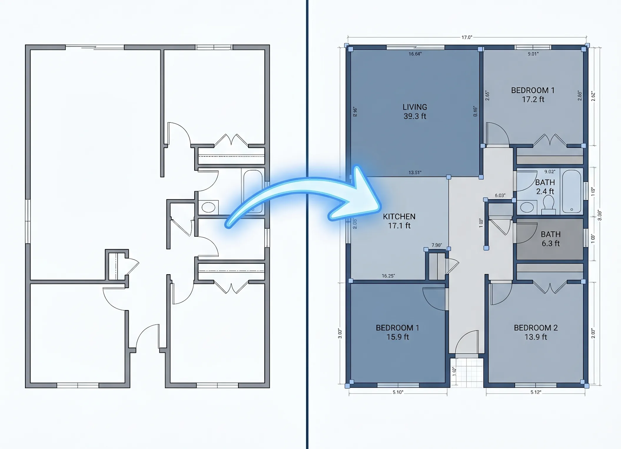 I Used to Spend 45 Minutes Drawing Xactimate Sketches. Now AI Does It From a Floor Plan.